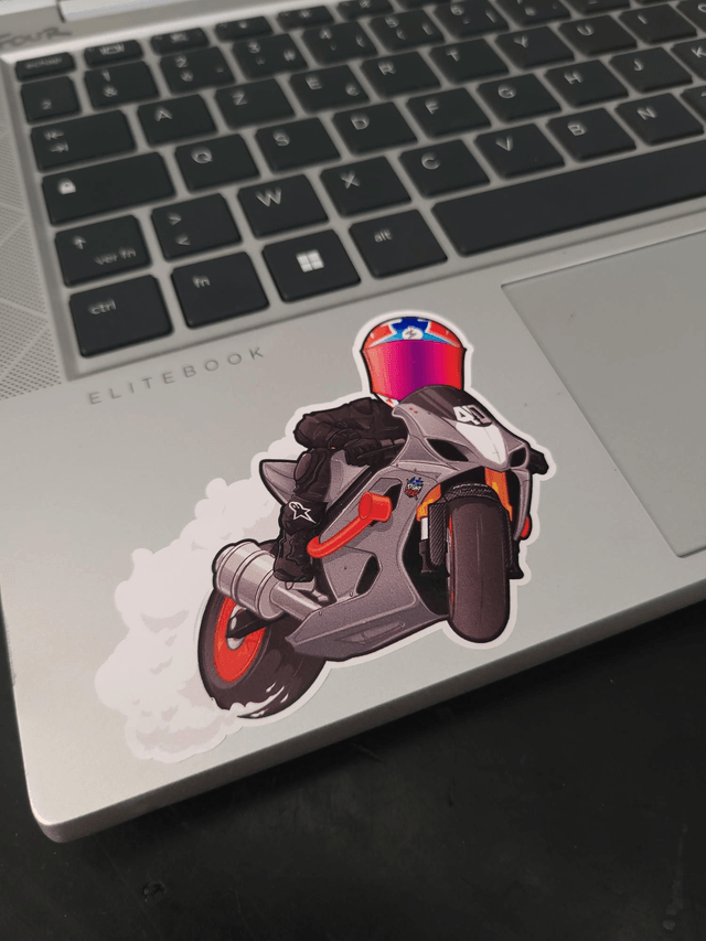 Sticker drift cartoon