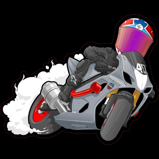 Sticker drift cartoon